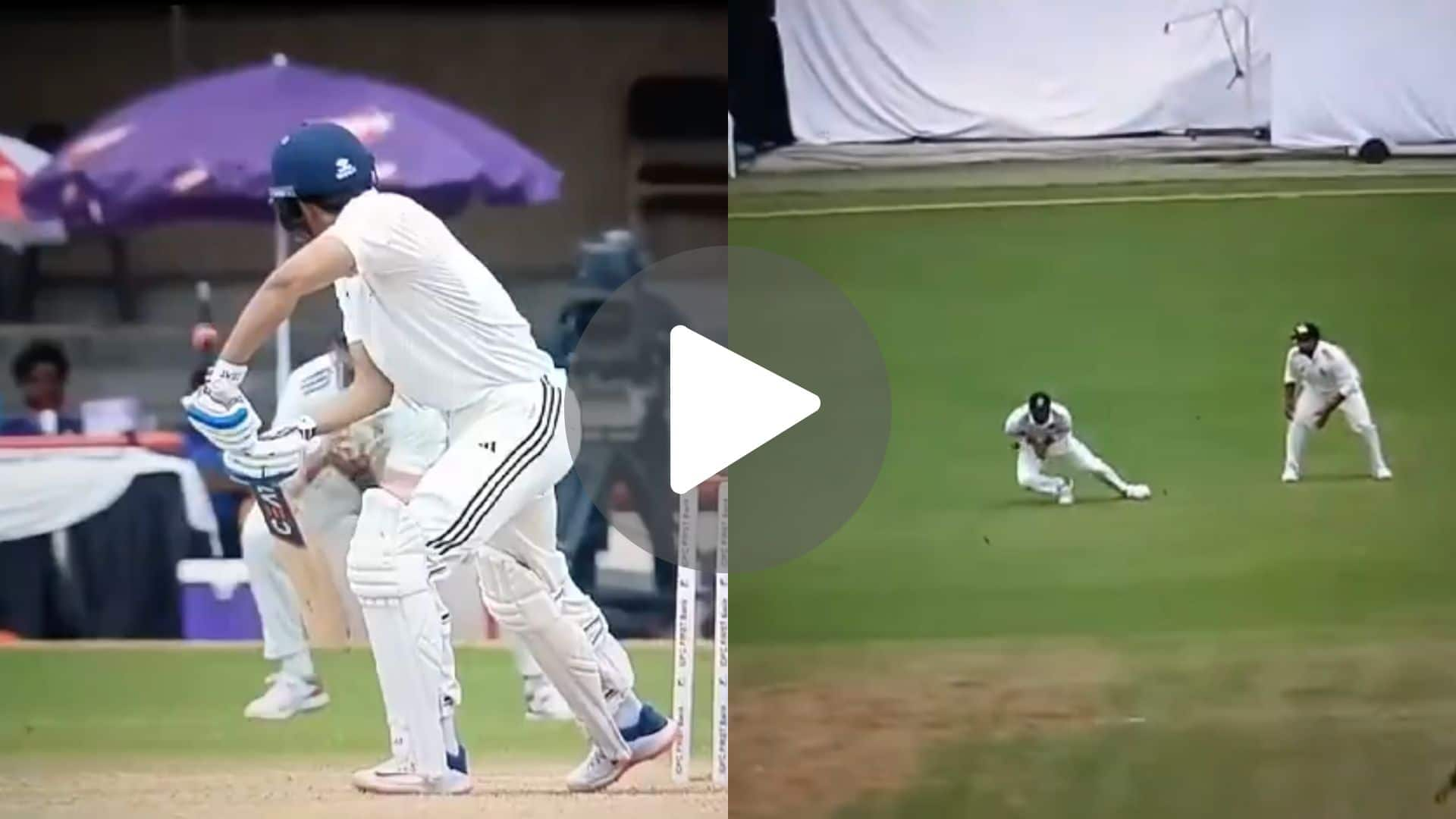 [Watch] Nitish Reddy's Comical Fielding Gives Shubman Gill A Lifeline In Duleep Trophy